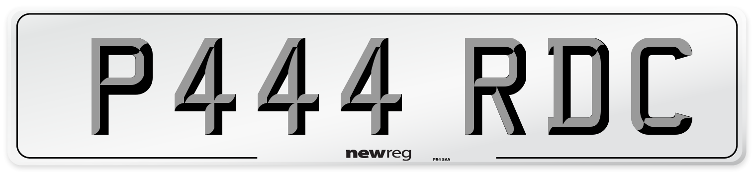 P444 RDC Number Plate from New Reg